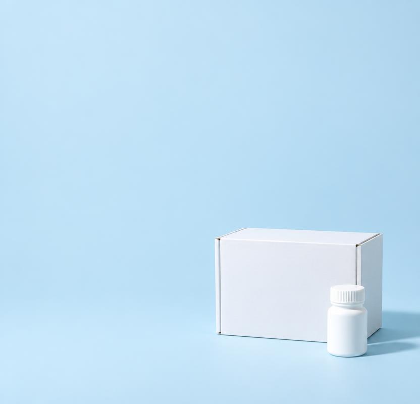 Plain, unmarked shipping box